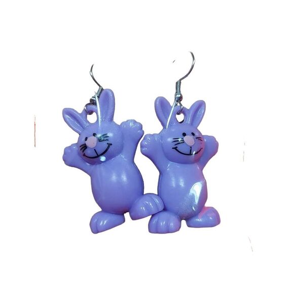 Handmade Bunny Earrings - Picture 5 of 5